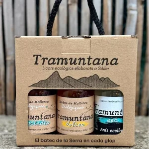 3 mini tramuntana 2 hierbas eco (dulce y mezcladas) 1 anis seco eco